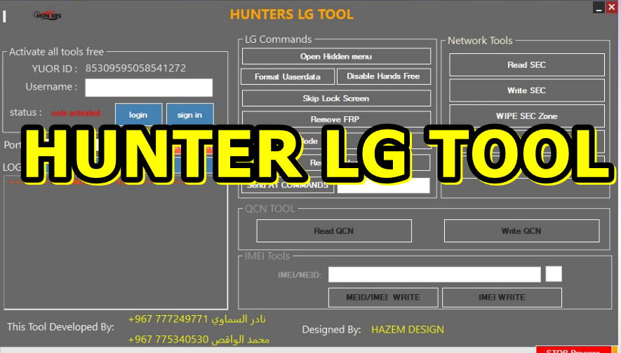 HUNTER LG TOOL