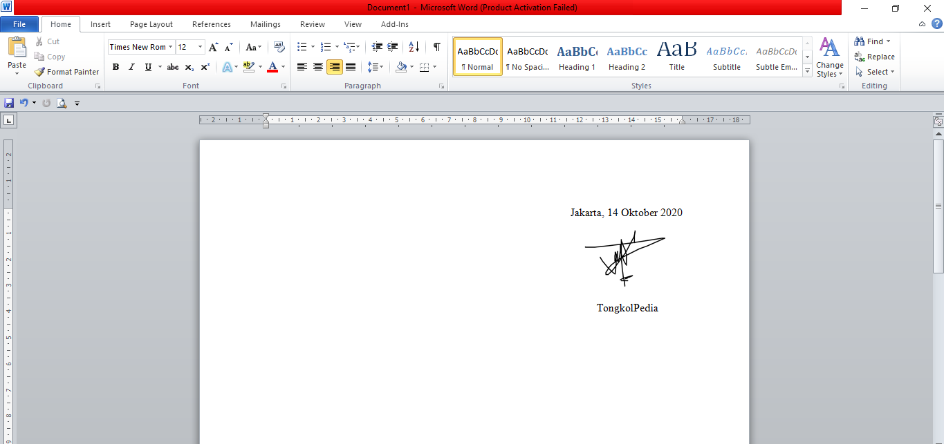 Cara Mudah Membuat Tanda Tangan di Dokumen Microsoft Word