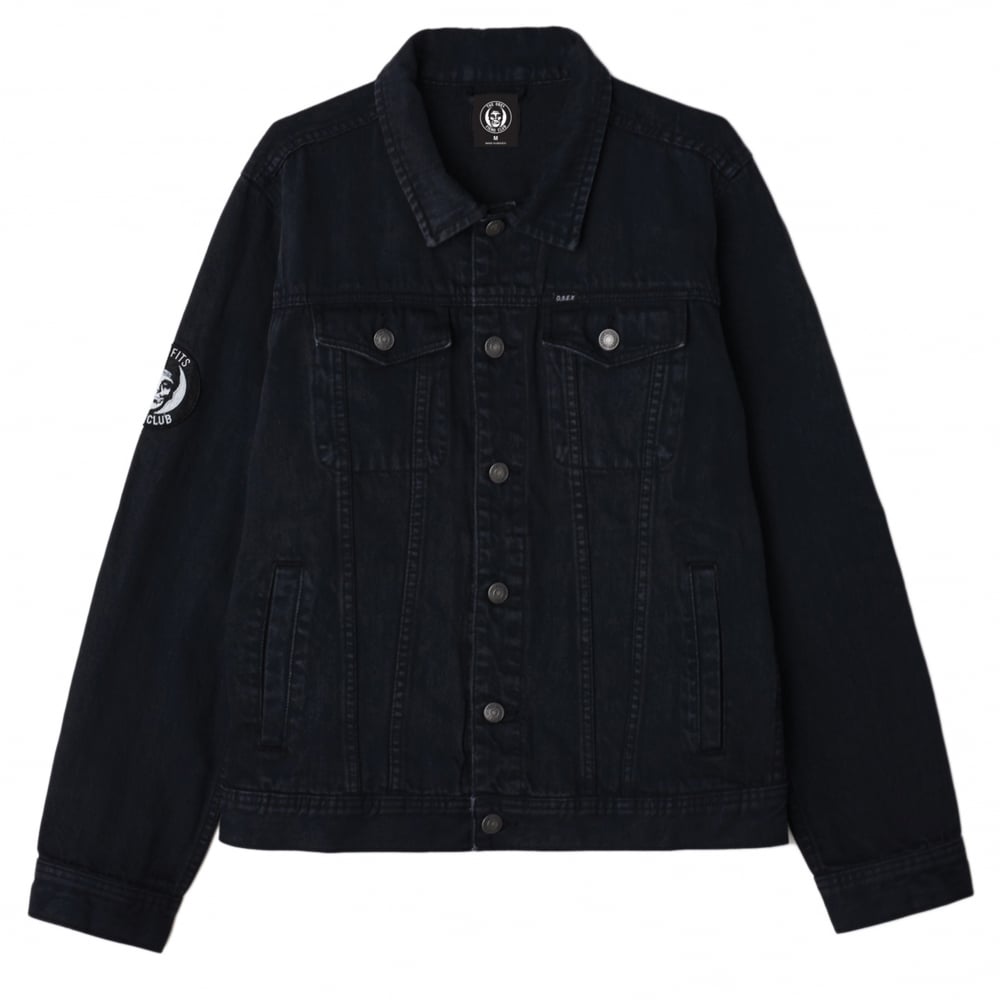 obey misfits denim jacket