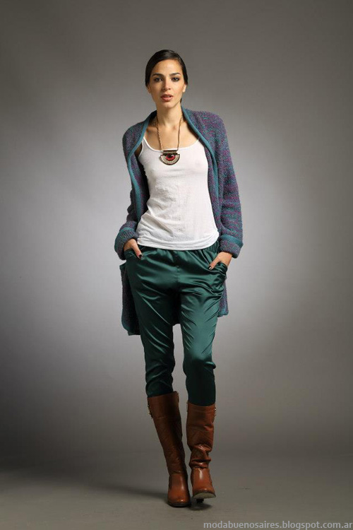 Sacos tejidos Sathya moda invierno 2013.