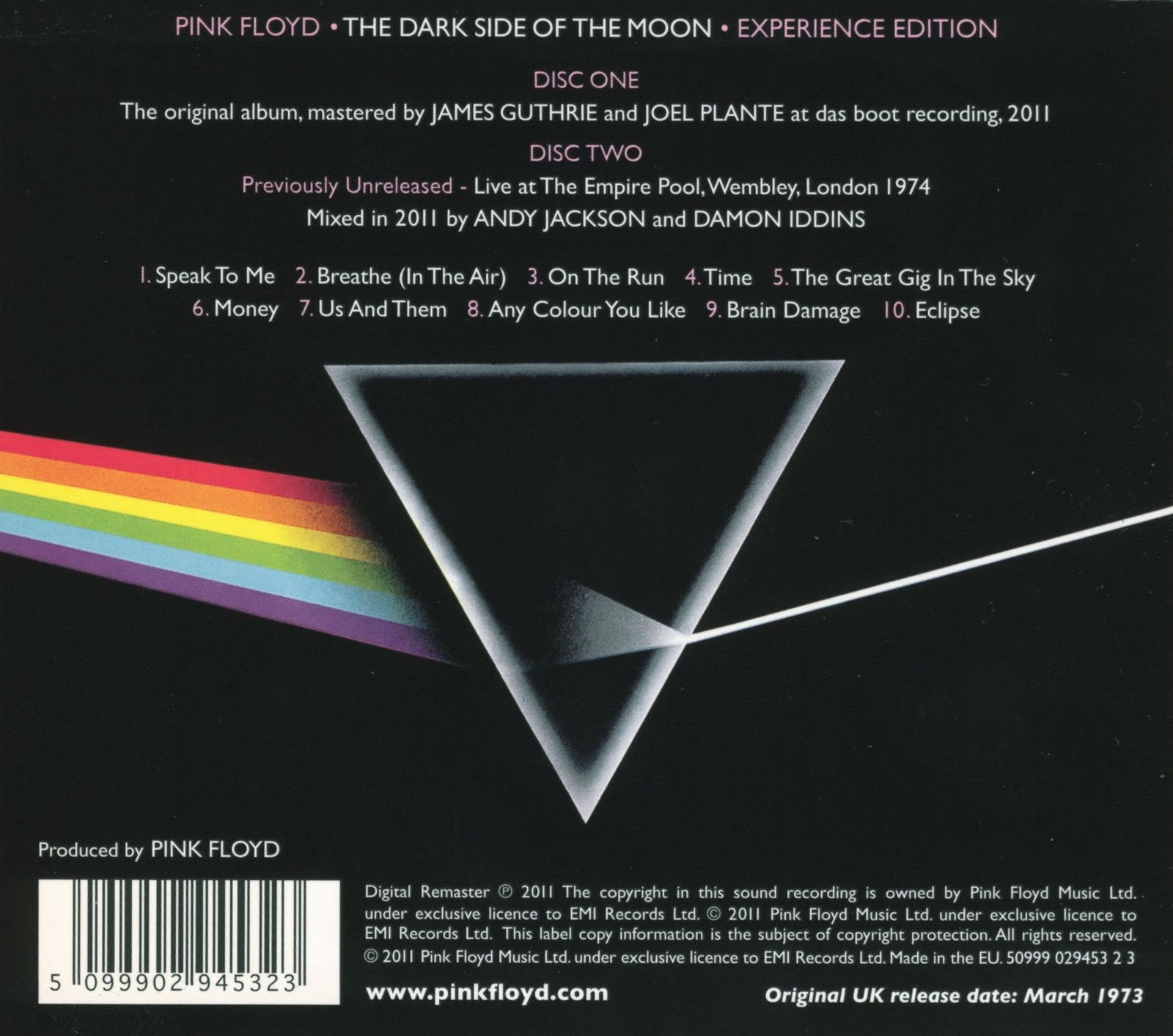 hay que pensarlo bien Pink Floyd The Dark Side Of The Moon