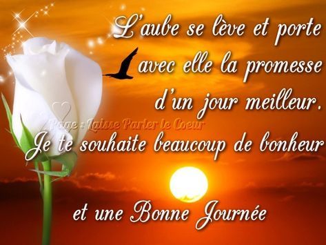 22++ Message de bonjour touchant 