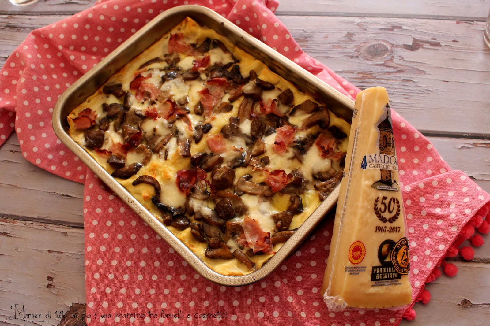 DI TUTTO UN PO' LASAGNE CON CREMA AL PARMIGIANO REGGIANO, PROSCIUTTO