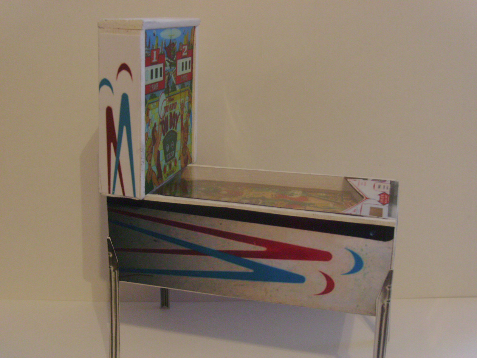 Retro Heart: OH BOY Pinball Scale Arcade Model ( 1950's )