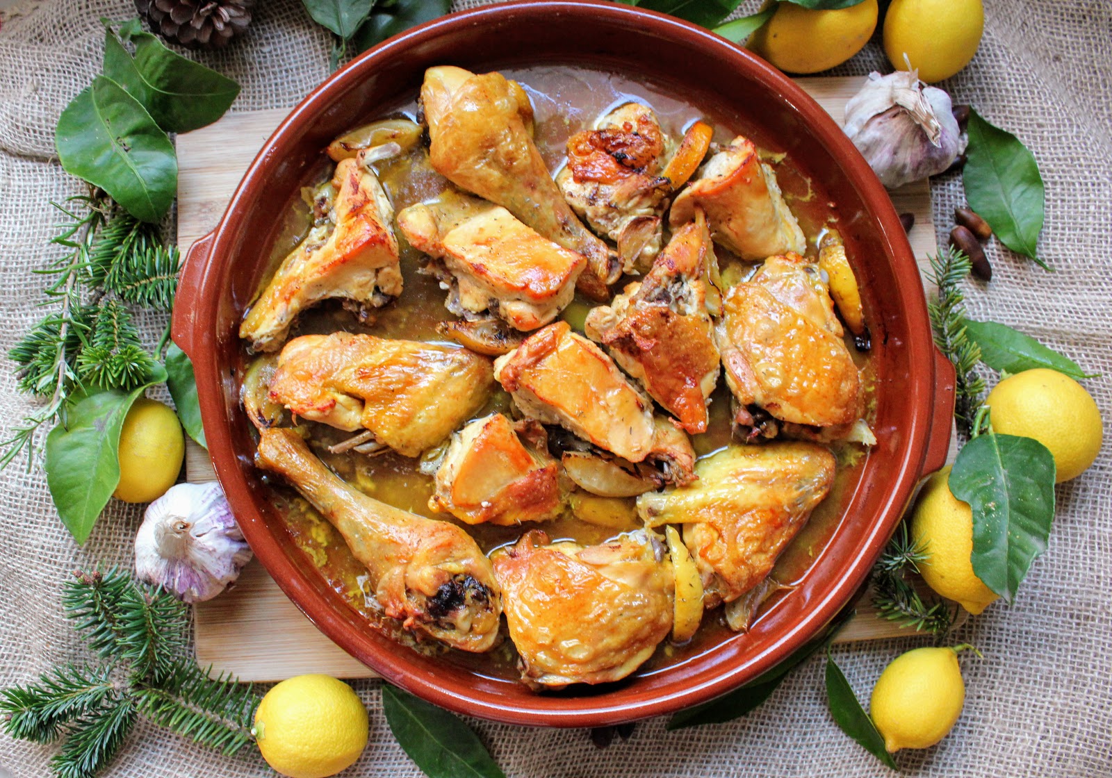 Pollo Antaño Asado en Cazuela de Barro Cocinando con las Chachas