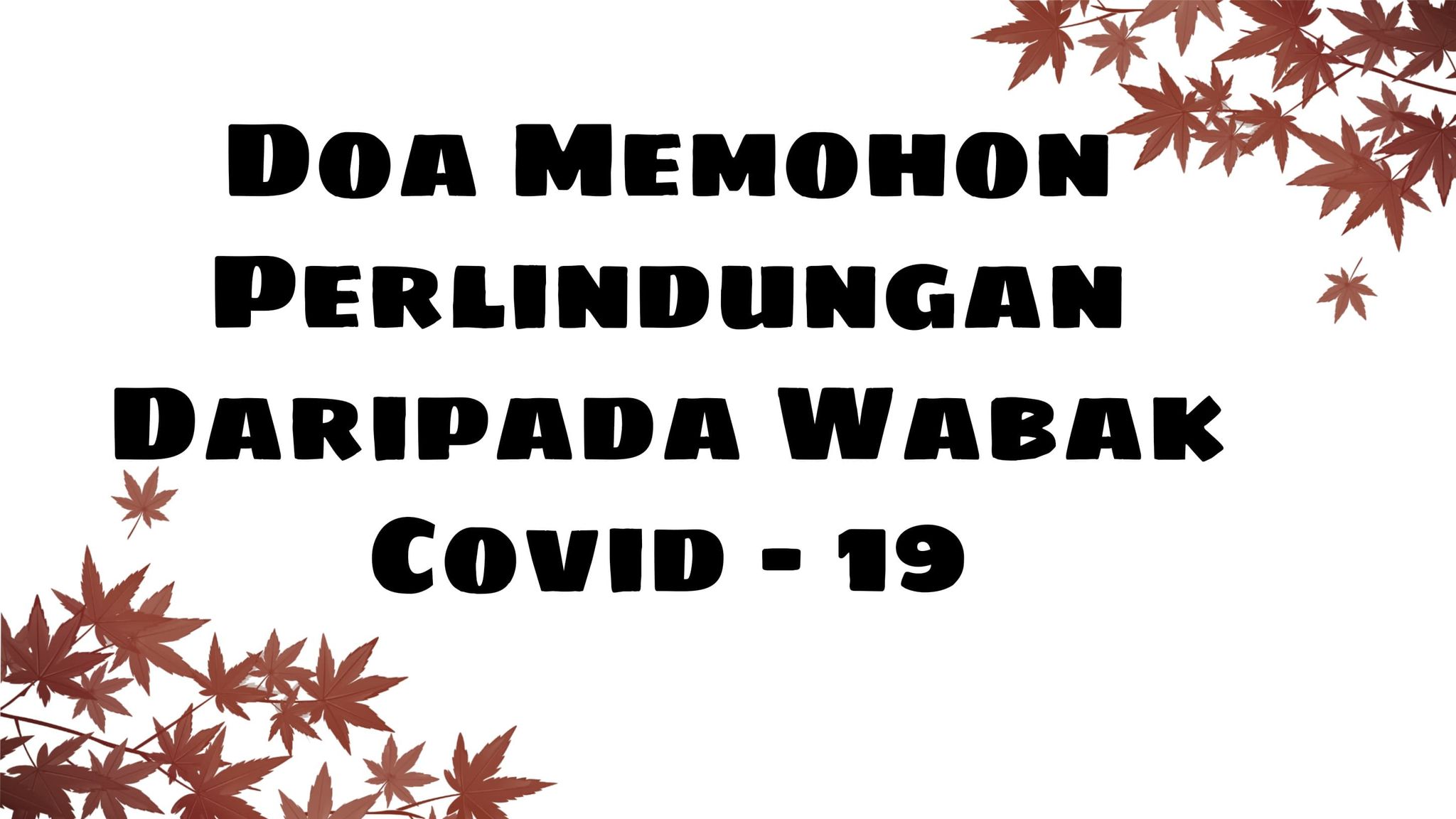 Doa wabak covid 19