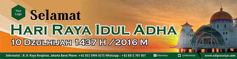 Contoh Desain Banner Hari Raya Idul Adha 2017 | Desain Grafis