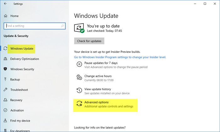 Windows 업데이트를 사용하여 다른 Microsoft 제품 업데이트