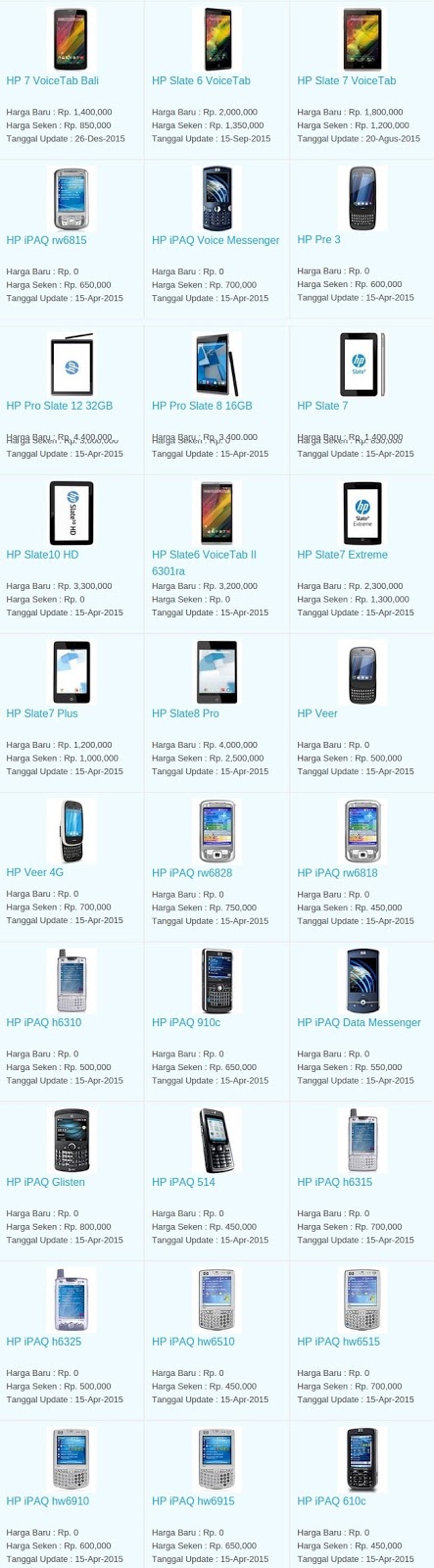 Daftar Harga Hp Terbaru HP Juni 2016 Daftar Harga Hp Terbaru HP Juni 2016