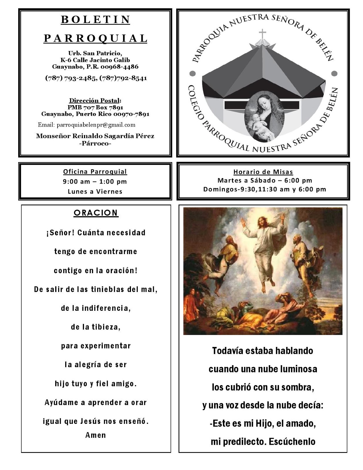 Parroquia Nuestra Señora de Belén: 8 de marzo de 2020 - SEGUNDO DOMINGO
