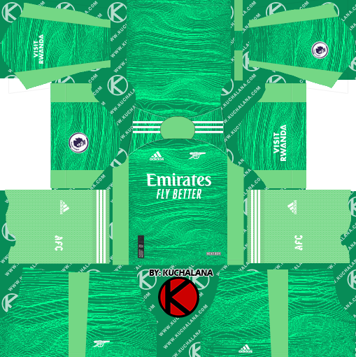 Arsenal 2021-22 Adidas Kit - DLS2019 - Kuchalana