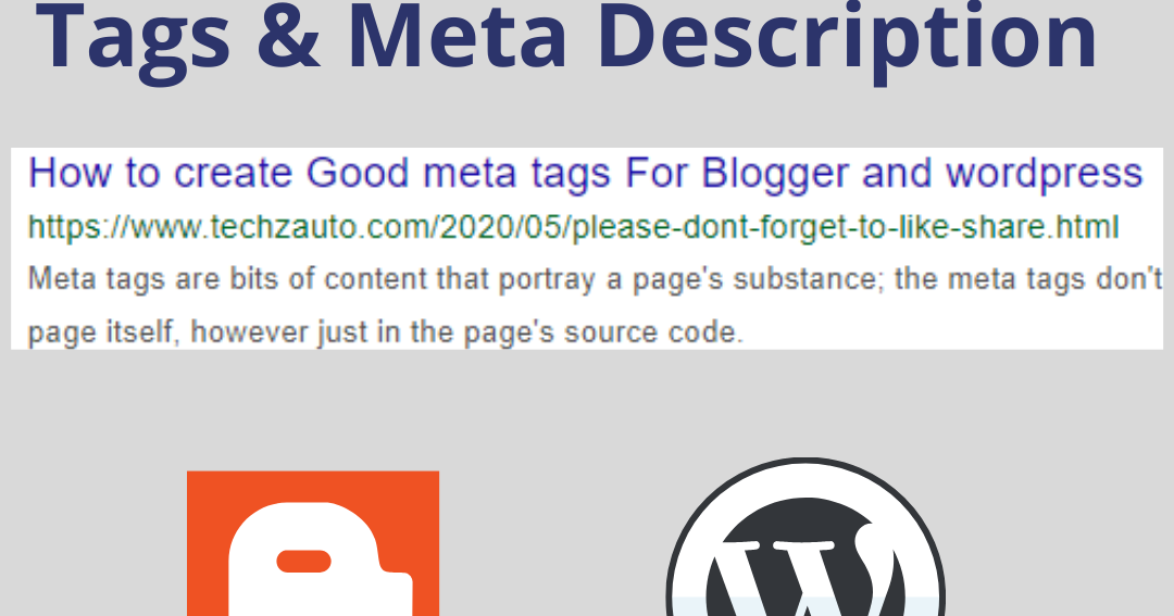 How to create Meta tags and Meta Description for Blog, site