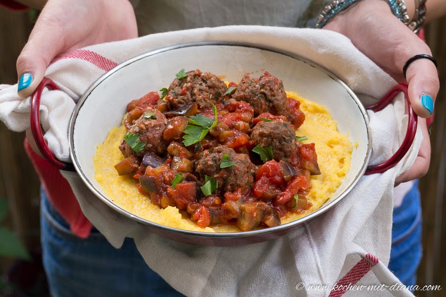 Meatballs alla Norma Cooking with Diana