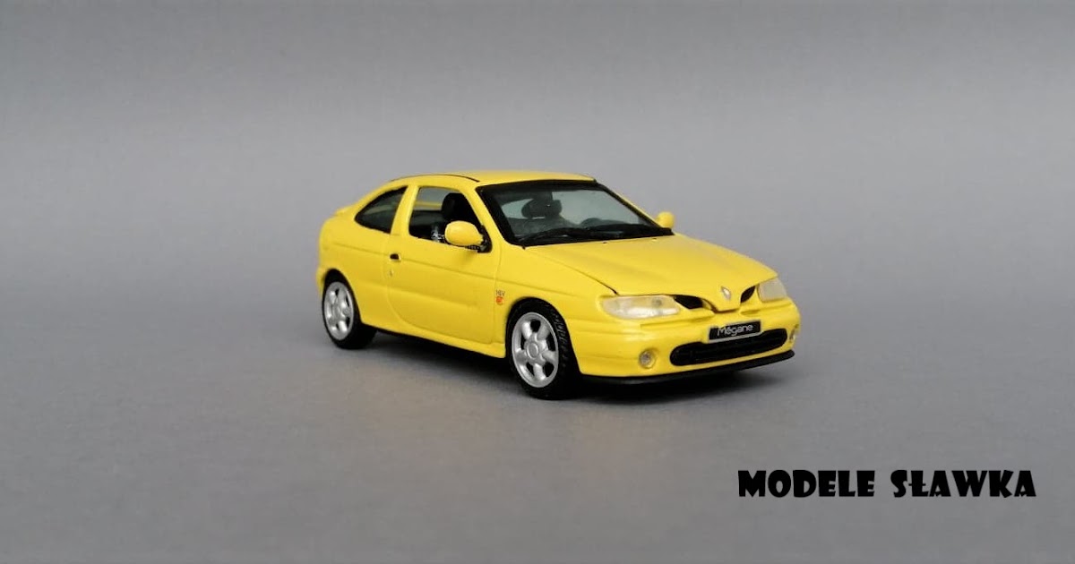 Modele Sławka 23.Renault Megane Coupe żółty , kolorem