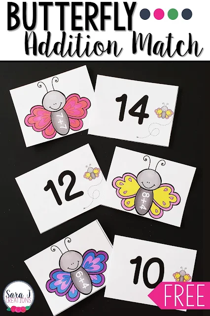 Butterfly addition match game