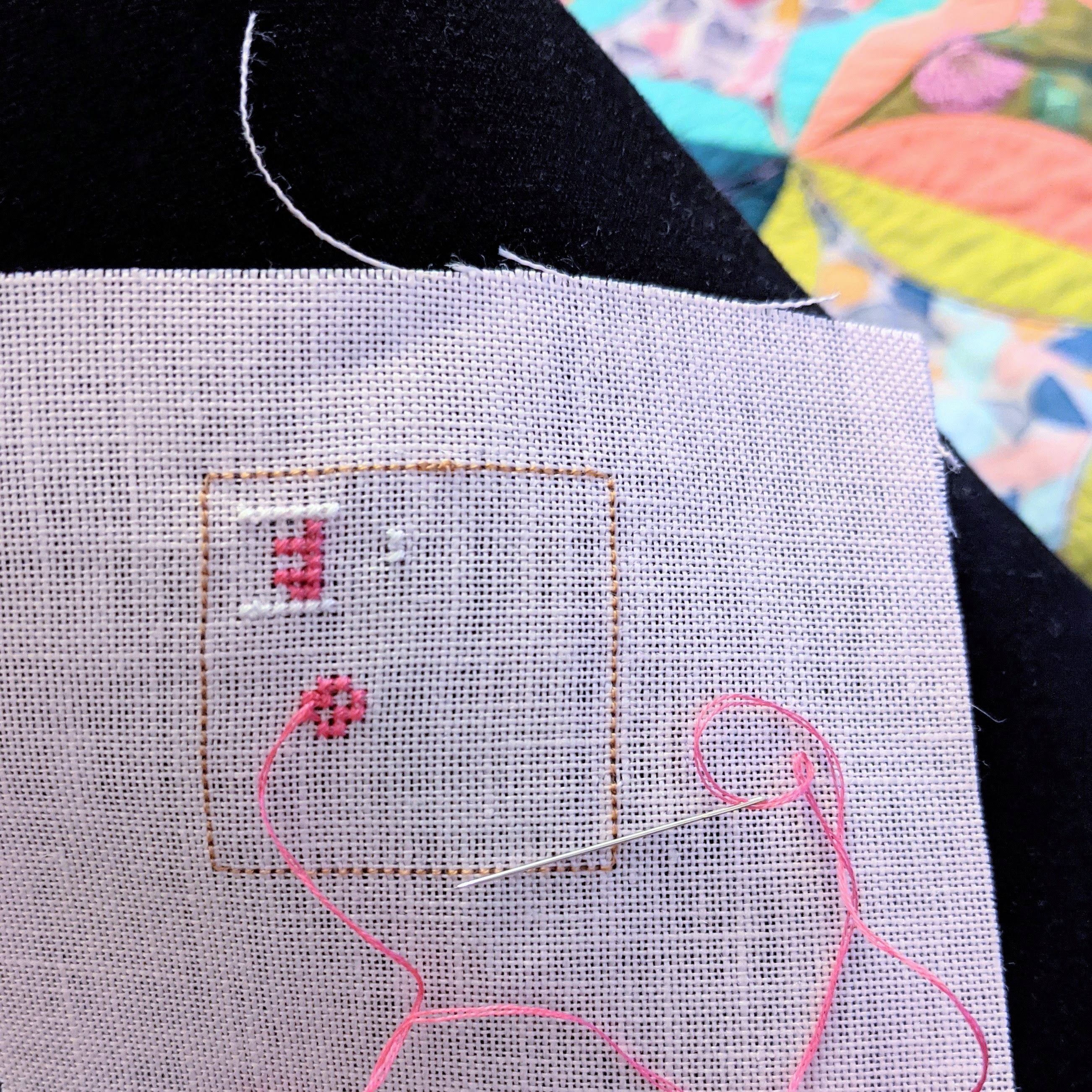 WIP] Oops! Hoop too small, how would you finish? : r/CrossStitch