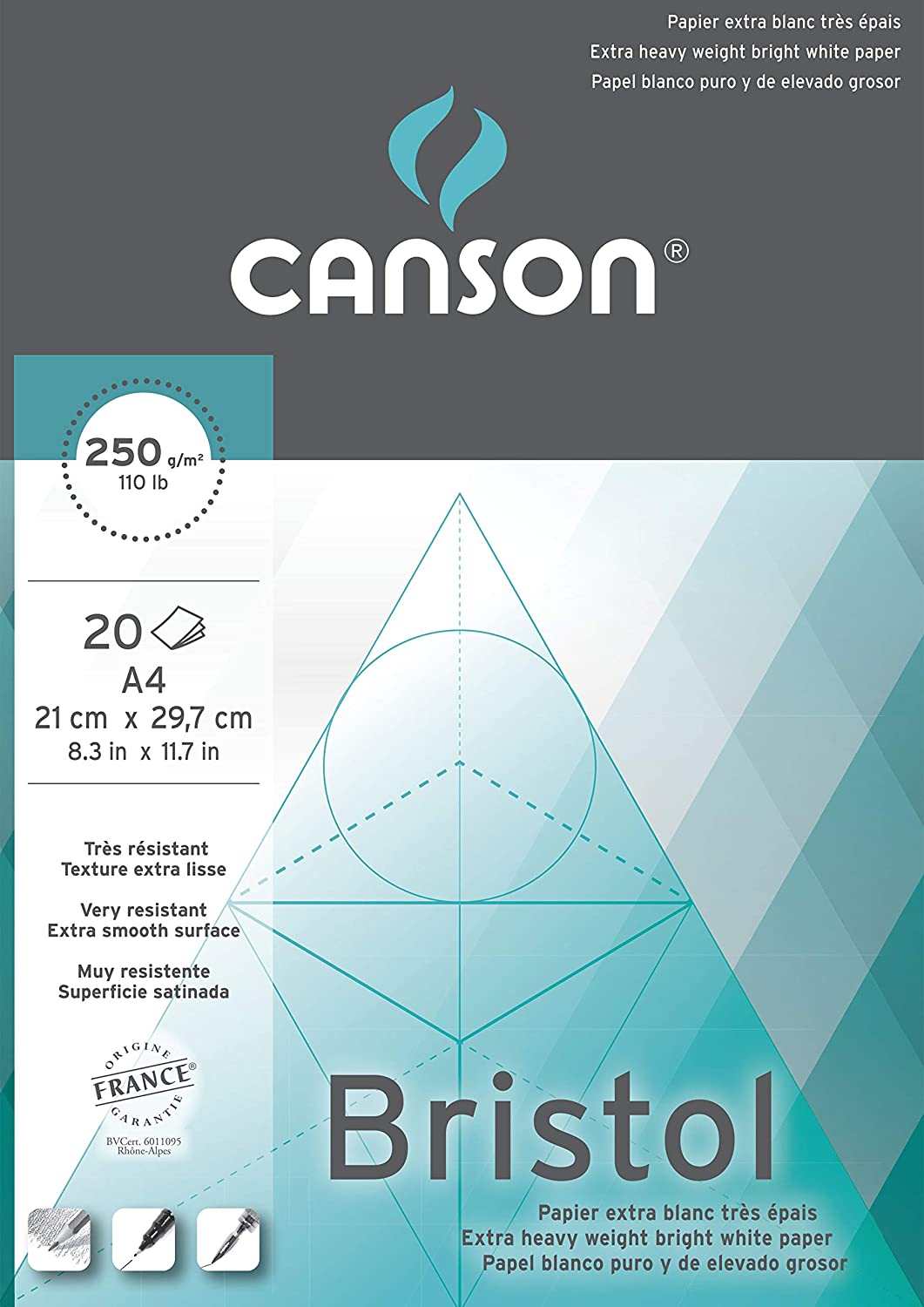 Hojas Tipo bristol, Marca Canson