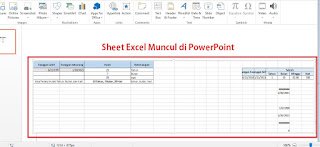 Menampilkan Sheet Excel di PowerPoint