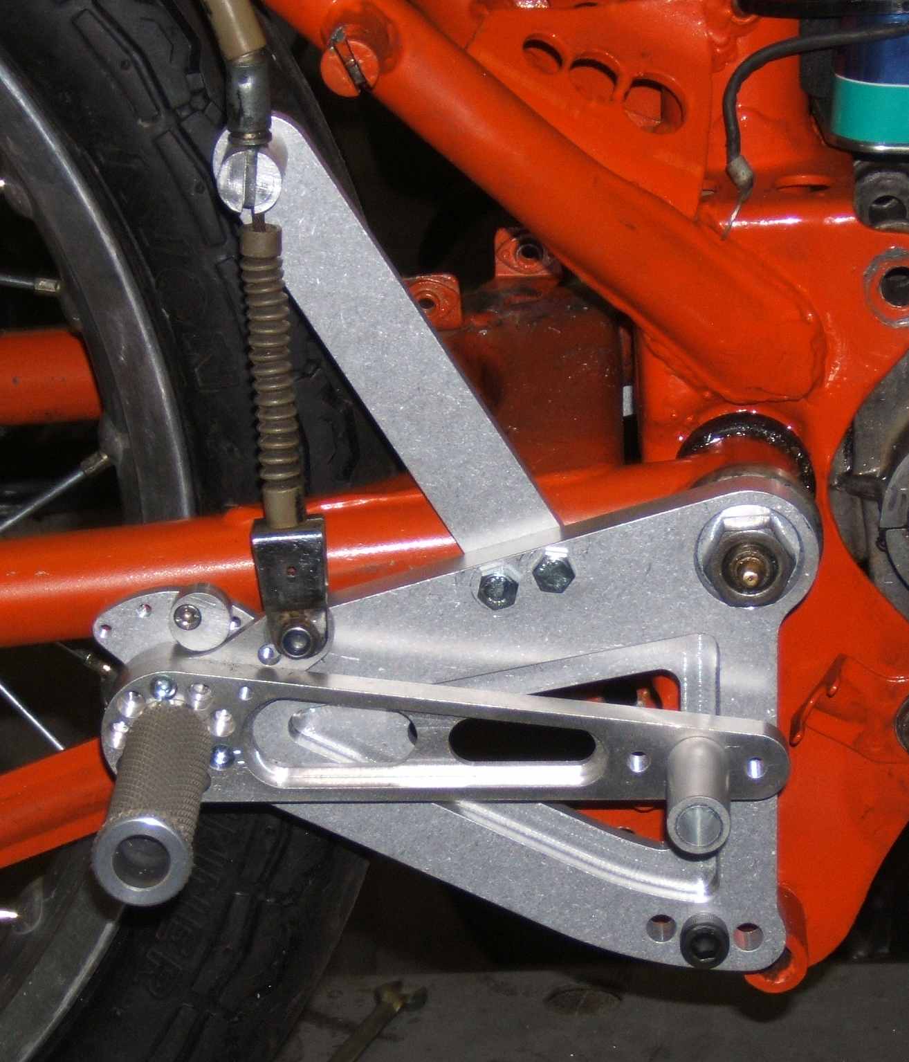 speed moto co: New@SMC KamiKaze Moto rear sets Honda CB160 roadrace pegs