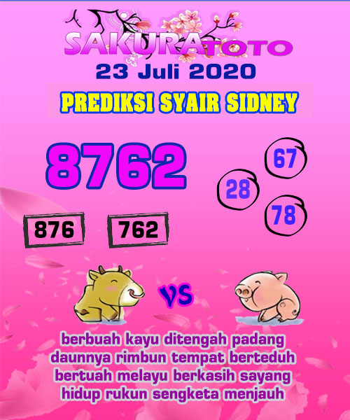 20 Syair sakura prediksi tg hk