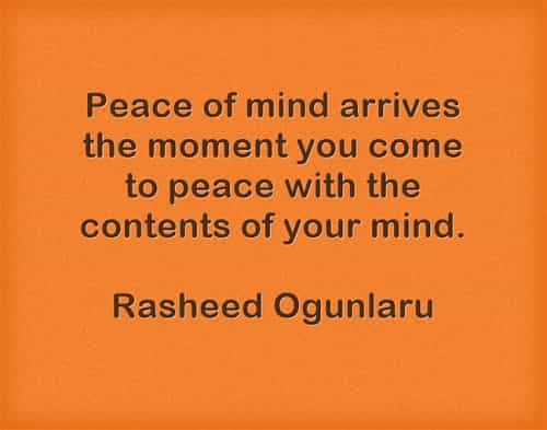 50 Peace of mind quotes that'll help you acquire inner peace
