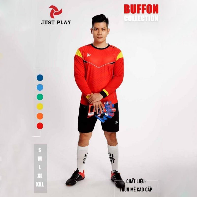 Quần Áo Thủ Môn Just Play Buffon – Có Đệm Đùi, Đệm Khuỷu Tay, My Pham Nganh Toc