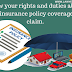 Insurance policy coverage aur claim ke bare mein apne rights aur duties ko jane. (Know your rights and duties about your insurance policy coverage and claim.)
