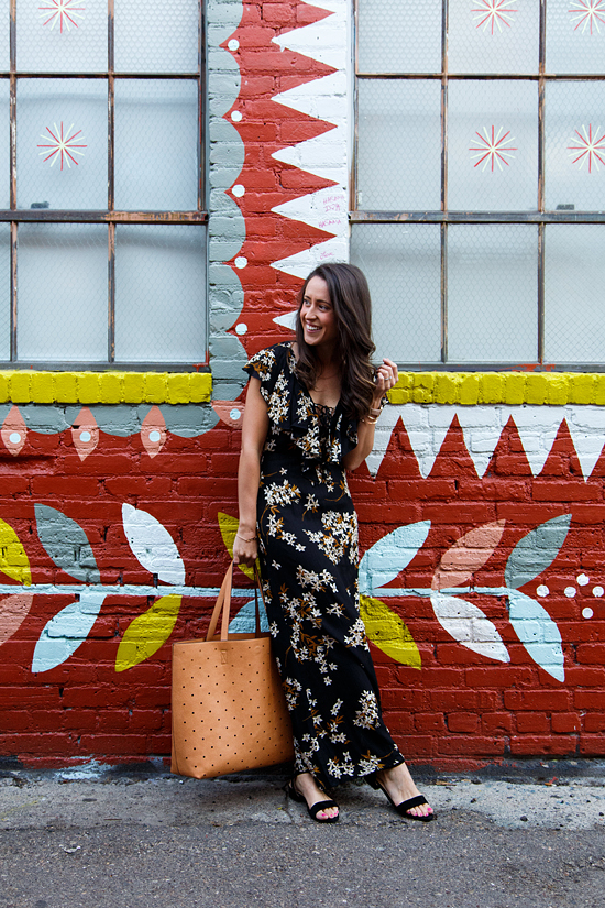 here and now maxi dress