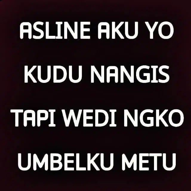 Kata Kata Lucu Buat Status Wa Bahasa Jawa / Gambar Kata