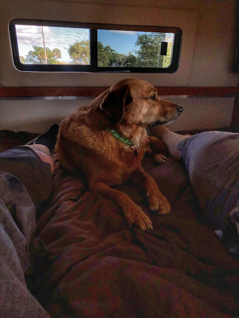 Rusty In The Stationary Van