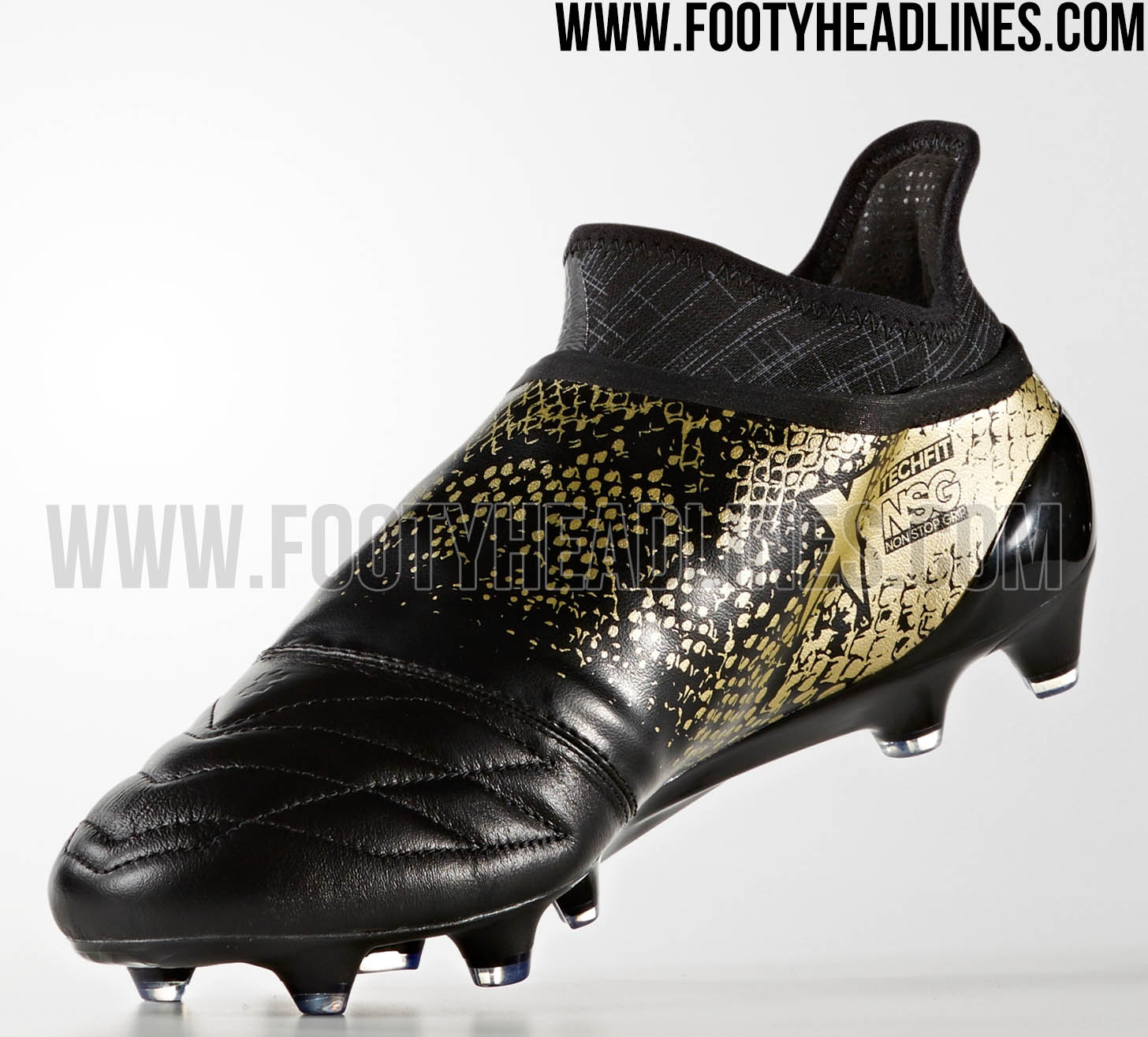 ingesteld ornament Verval Black / Gold Adidas X PureChaos 2016-2017 Leather Stellar Pack Boots  Released - Footy Headlines