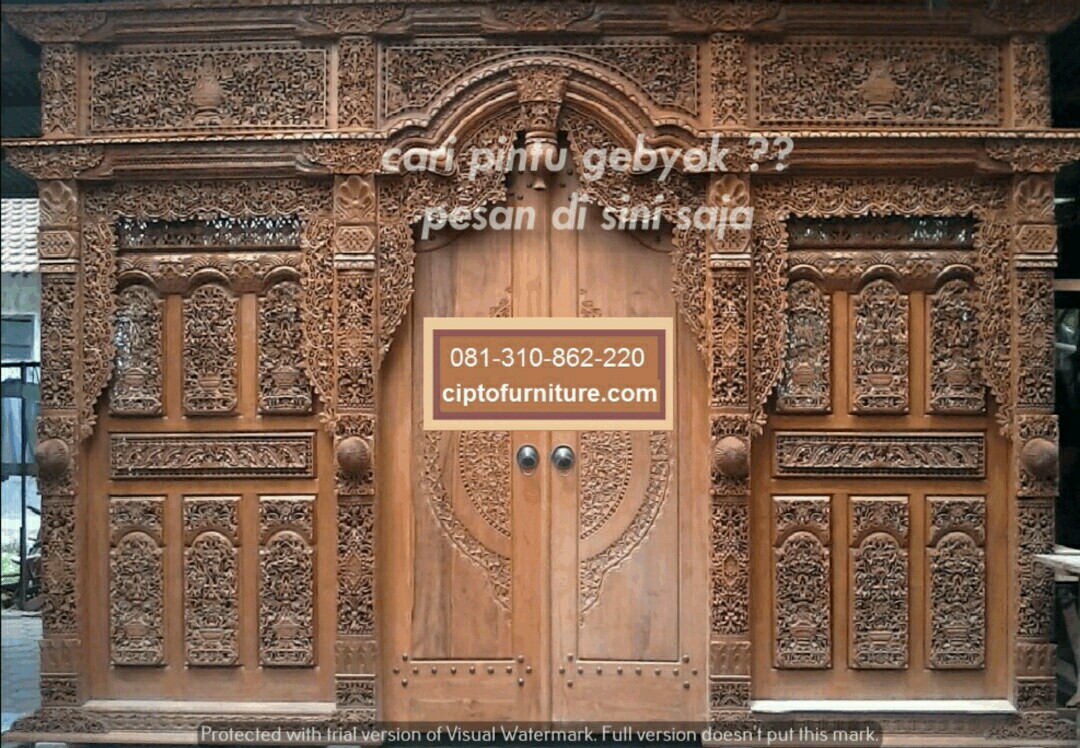 Kumpulan Desain Pintu Gebyok Terbaru | Produsen Pintu Gebyok Termurah