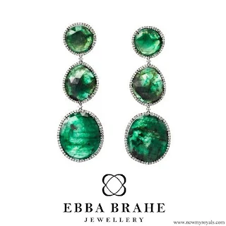 Crown Princess Victoria Ebba Brahe Jewellery Green Earrings