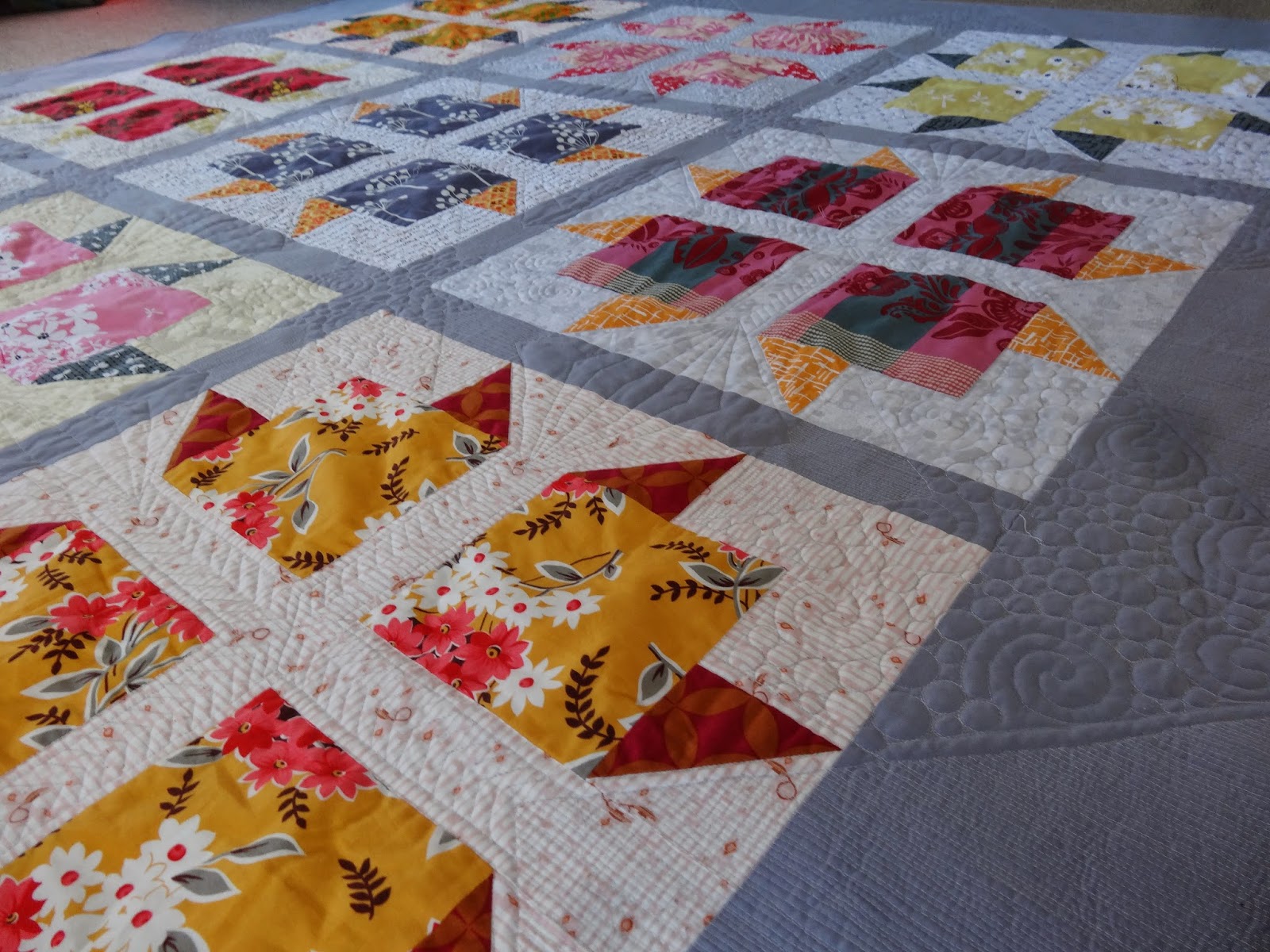 Elven Garden Quilts: Block Flower Quilt {Finished and Featured!}