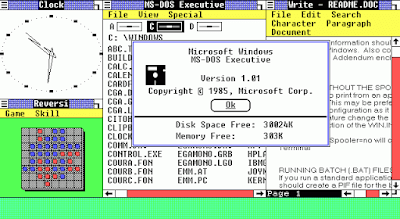 Windows 1.0 Screen Windows 1.0 Screen