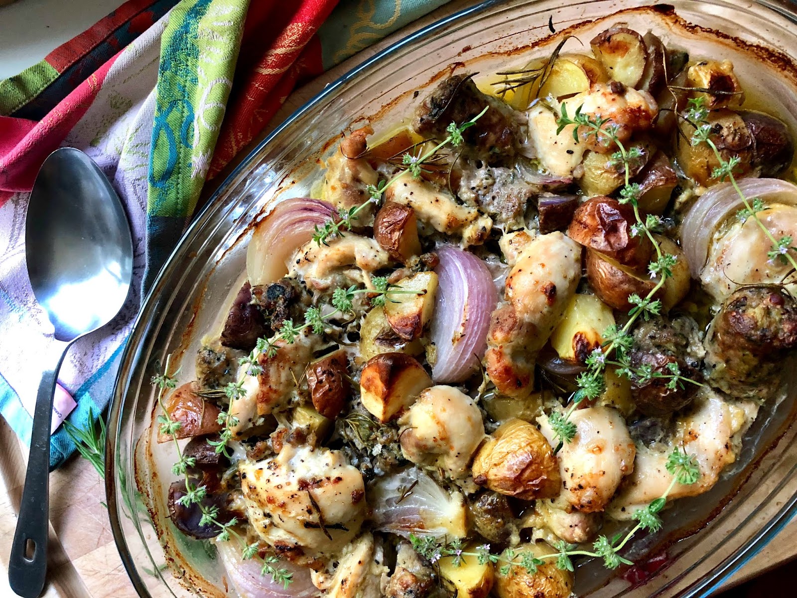 Chicken, Sausage & Potato Bake