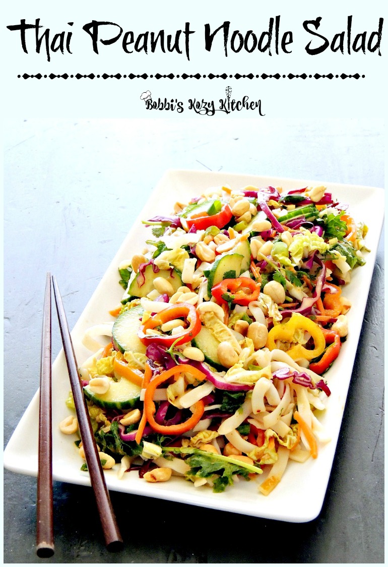 Thai Peanut Noodle Salad | Bobbi's Kozy Kitchen