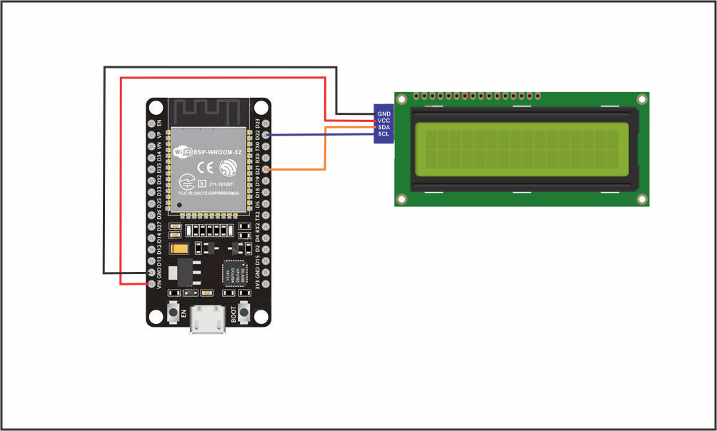 Interfacing 16x2 Lcd With Esp32 Using I2c Interfacing Lcd Images