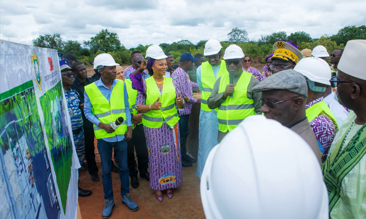 La pose de la première pierre d'une usine de transformation de riz a été faite le dimanche 13 août 2023 à Odienné