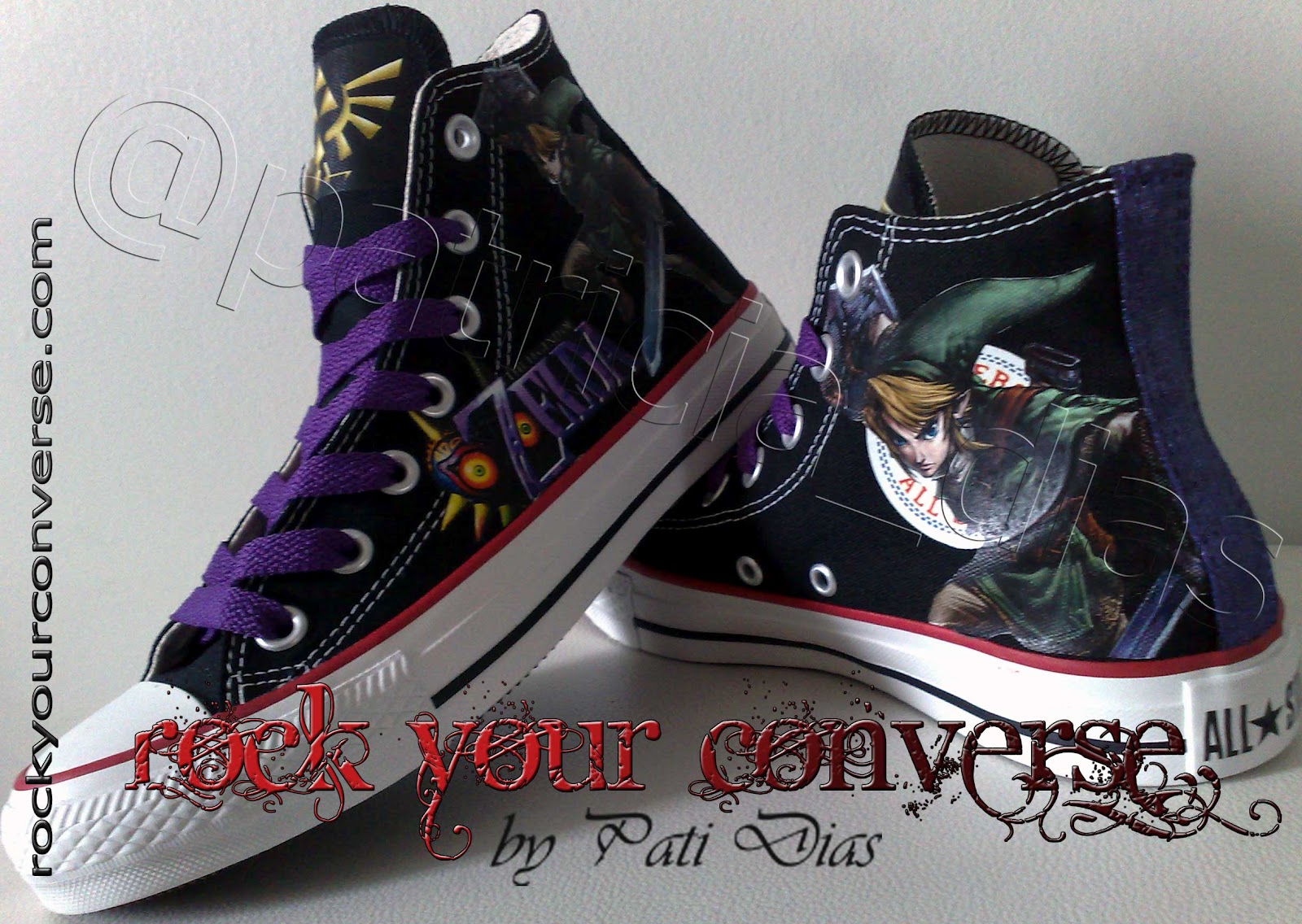 Converse All Star Customizado Rock Your Converse! The Legend of