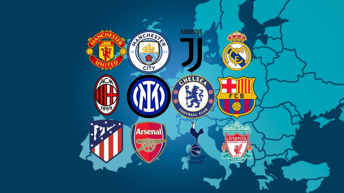 equipos super liga europea