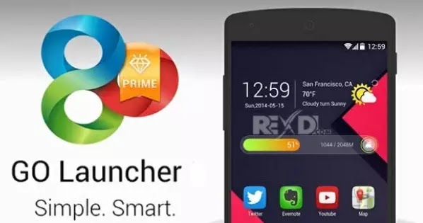 Aplikasi go launcher Go launcher