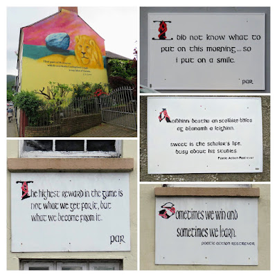 Collage of inspirational quotes in Rostrevor Northern Ireland