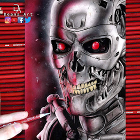 11-T-800-Terminator-Dean-McCann-Superheroes-Villains-Monsters-and-Robot-Drawings-www-designstack-co
