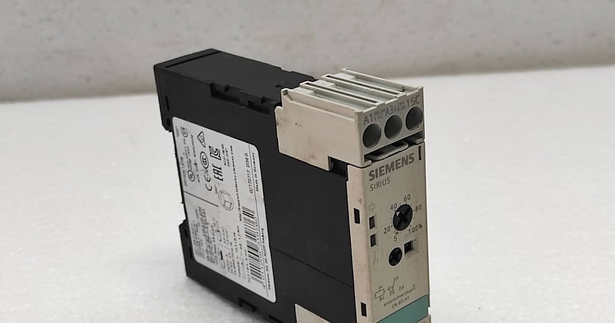 SIEMENS 3RP15251AP30 ON DELAY TIME RELAY