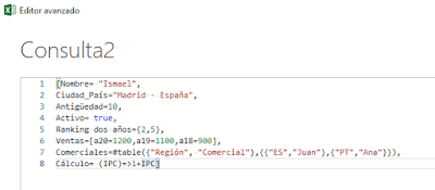 Power Query: Trabajar con Records