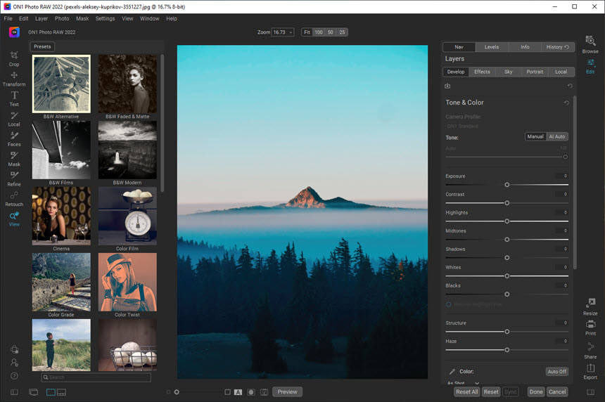 ON1 Photo RAW 2022 v16.0.1.11137