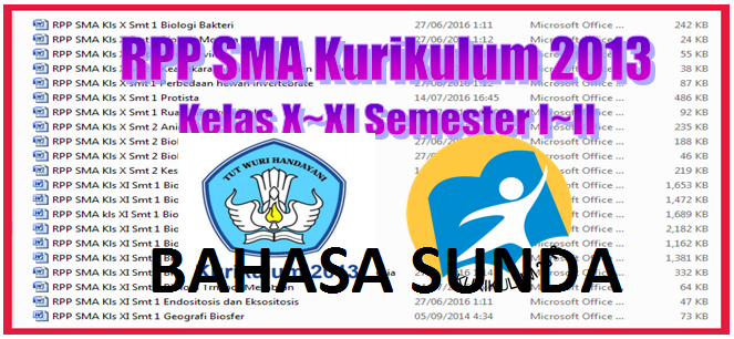 RPP Bahasa Sunda SMA/ SMK/ MA Kelas X, XI, XII Kurikulum