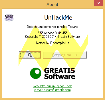 UnHackMe 7.55 Build 455 UnHackMe 7.55 Build 455