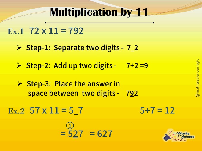 Maths Shortcut Trick: Easy multiplication with 11